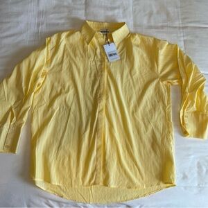 NWT Princess Polly Yellow Button Up